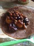Crêpes mixtos con macedonia de invierno