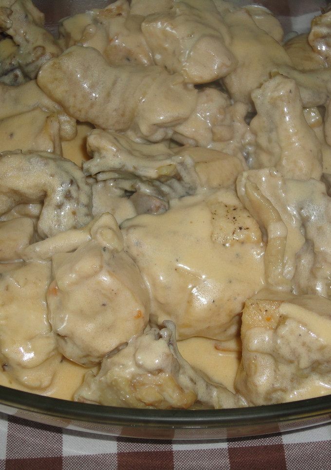 Una foto de Pollo whisky en salsa