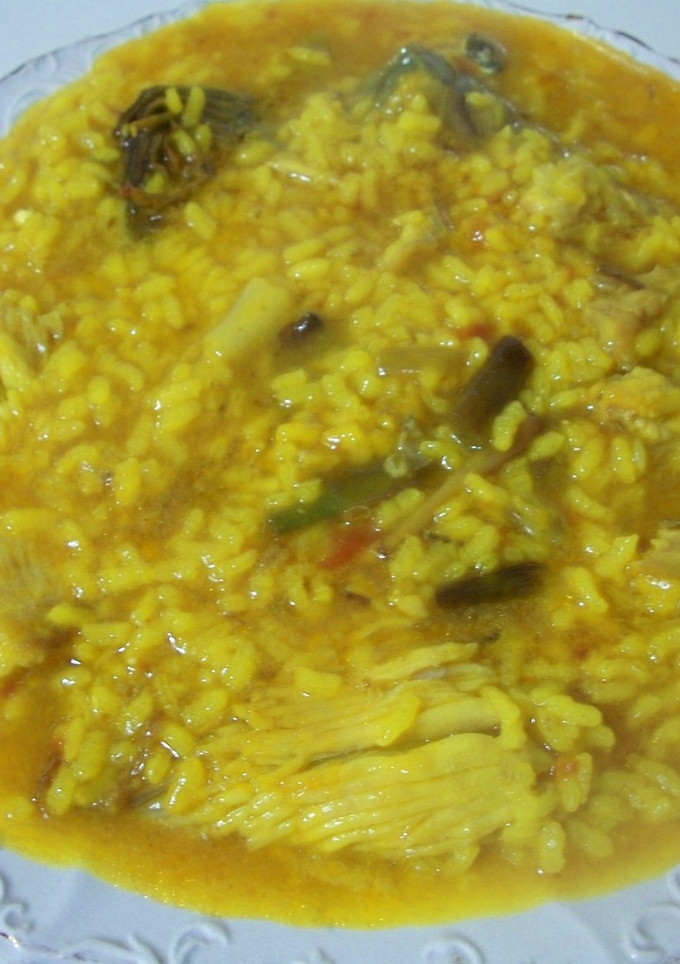 Una foto de Arroz meloso de raya