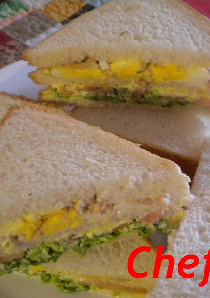Una foto de Sandwich doble