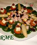 Ensalada de espinacas especial y completa