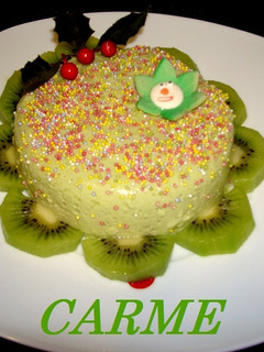 Una foto de Pastel fresco de queso y aguacate
