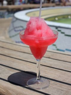 Una foto de Cóctel margarita de fresa