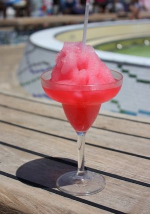 Una foto de Cóctel margarita de fresa