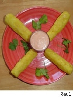 Una foto de Sorullitos de maíz con queso