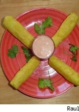 Una foto de Sorullitos de maíz con queso