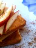 Snack de manzana y cacahuete