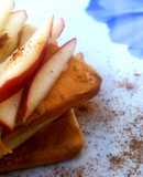 Snack de manzana y cacahuete