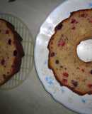 Bizcocho de frutas del bosque
