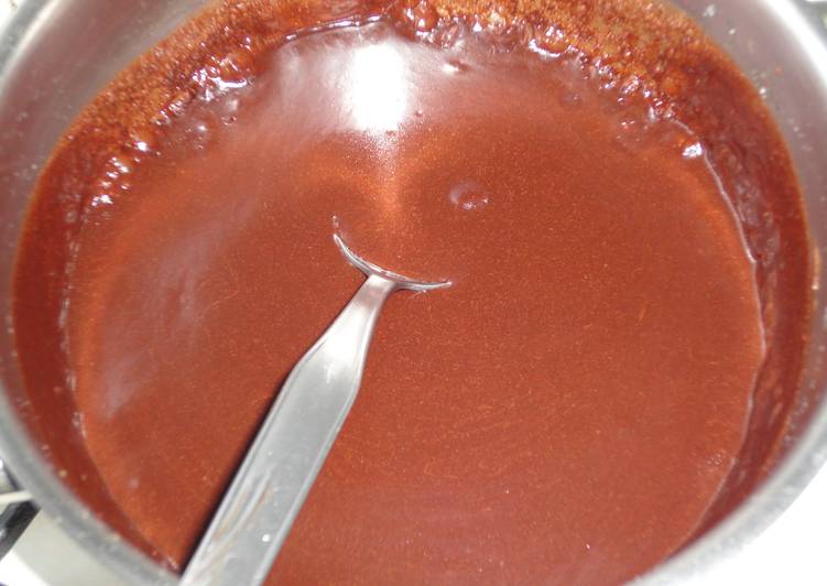 Cobertura de chocolate rápida para tartas