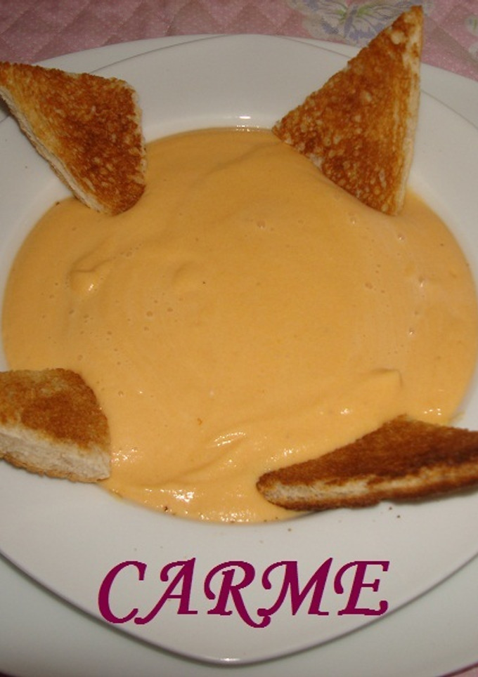 Una foto de Crema de zanahorias suave
