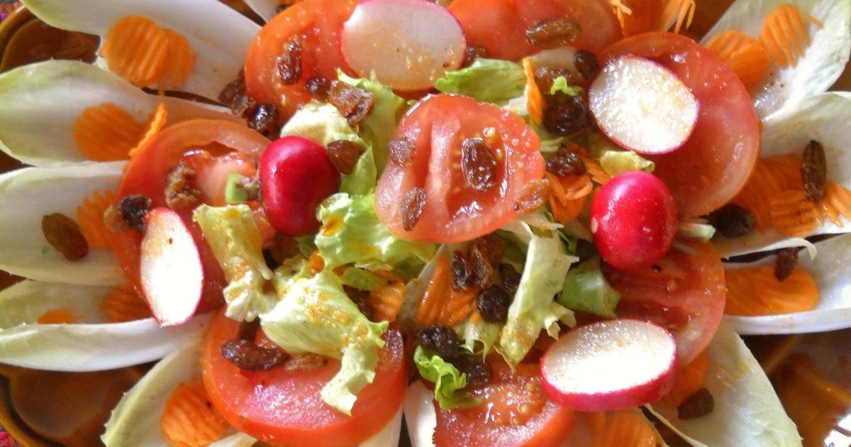 Ensalada variada con vinagreta de pimentón y miel Receta de pensamiento ...