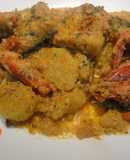 Suquet de bacalao con gambas o langostinos