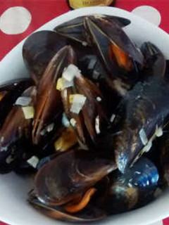 Una foto de Mejillones al estilo belga