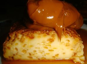 Una foto de Flan de leche condensada