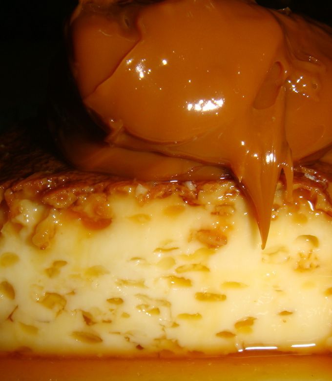 Una foto de Flan de leche condensada