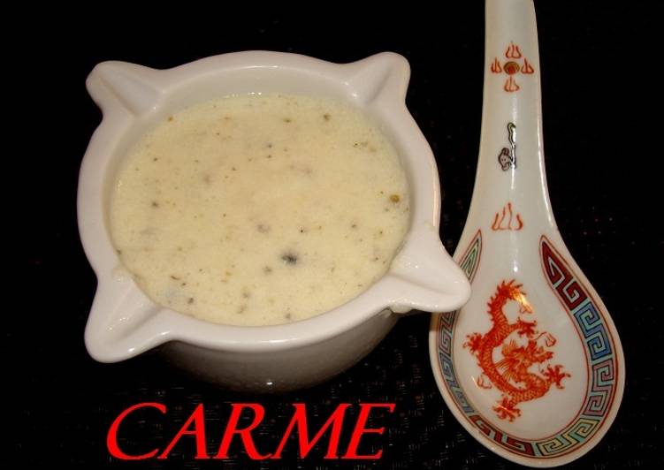 Salsa de queso a la pimienta verde