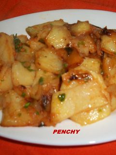 Una foto de Patatas a la molinera picantes