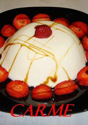 Una foto de Pastel de queso batido y horchata
