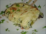 Lasagna vegetariana con espinacas