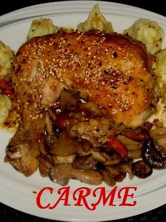Una foto de Pollo crujiente con sorpresa