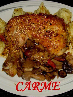 Una foto de Pollo crujiente con sorpresa