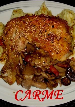 Una foto de Pollo crujiente con sorpresa