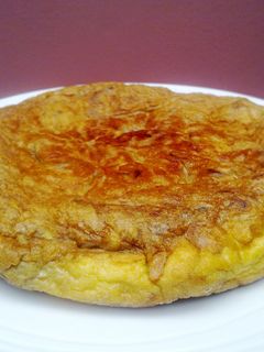 Una foto de Tortilla de alcachofas en texturas