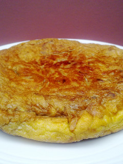 Una foto de Tortilla de alcachofas en texturas