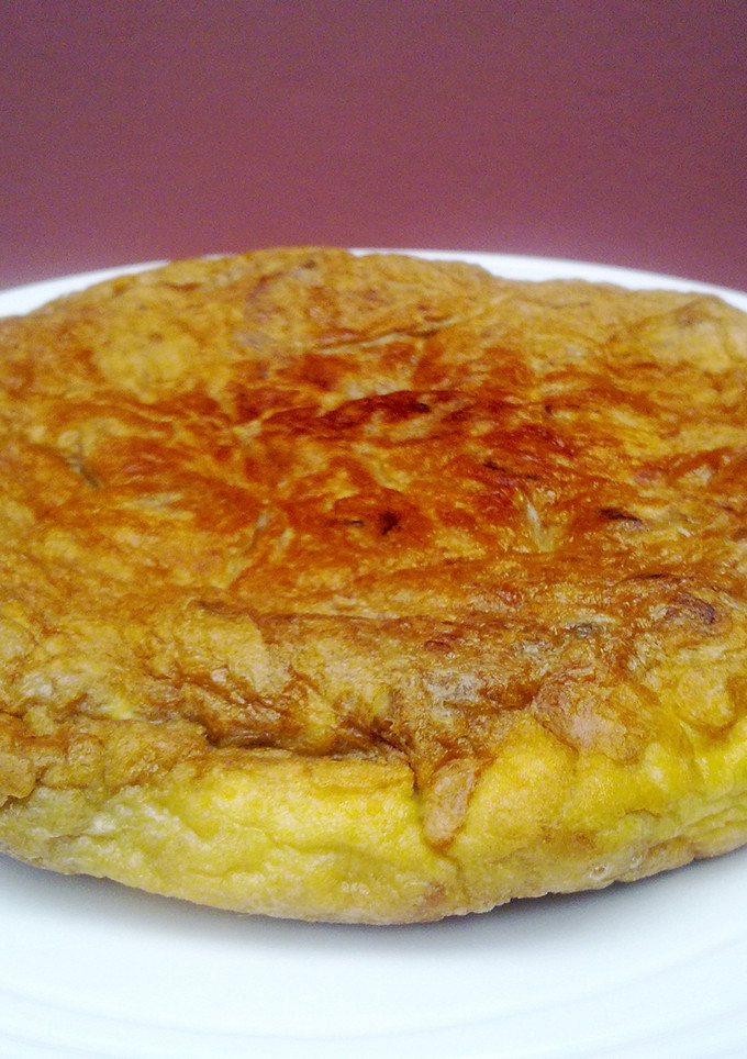 Una foto de Tortilla de alcachofas en texturas