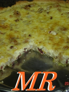 Una foto de Quiche de queso y jamón york