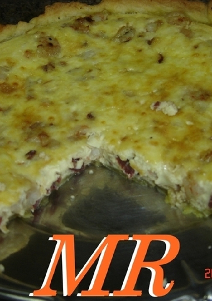 Una foto de Quiche de queso y jamón york
