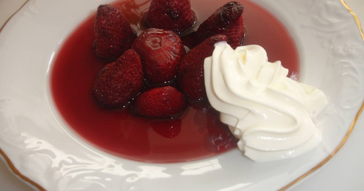 Fresas al vino tinto Receta de Kiko- Cookpad