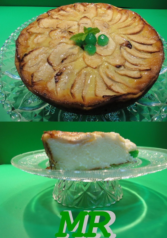 Una foto de Tarta de manzana y arroz