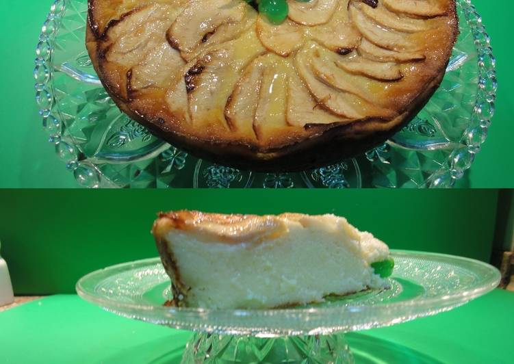 Tarta de manzana y arroz