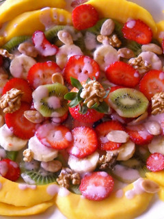 Una foto de Ensalada de frutas afrodisiaca