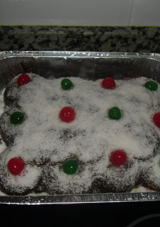 Una foto de Cómo preparar pastel de galletas y chocolate
