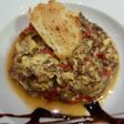 Revuelto de morcilla y pimientos del piquillo
