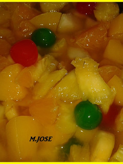 Una foto de Frutas en macedonia