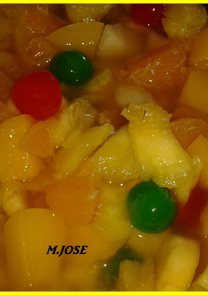 Una foto de Frutas en macedonia
