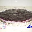 Tarta de queso crema light con arándanos