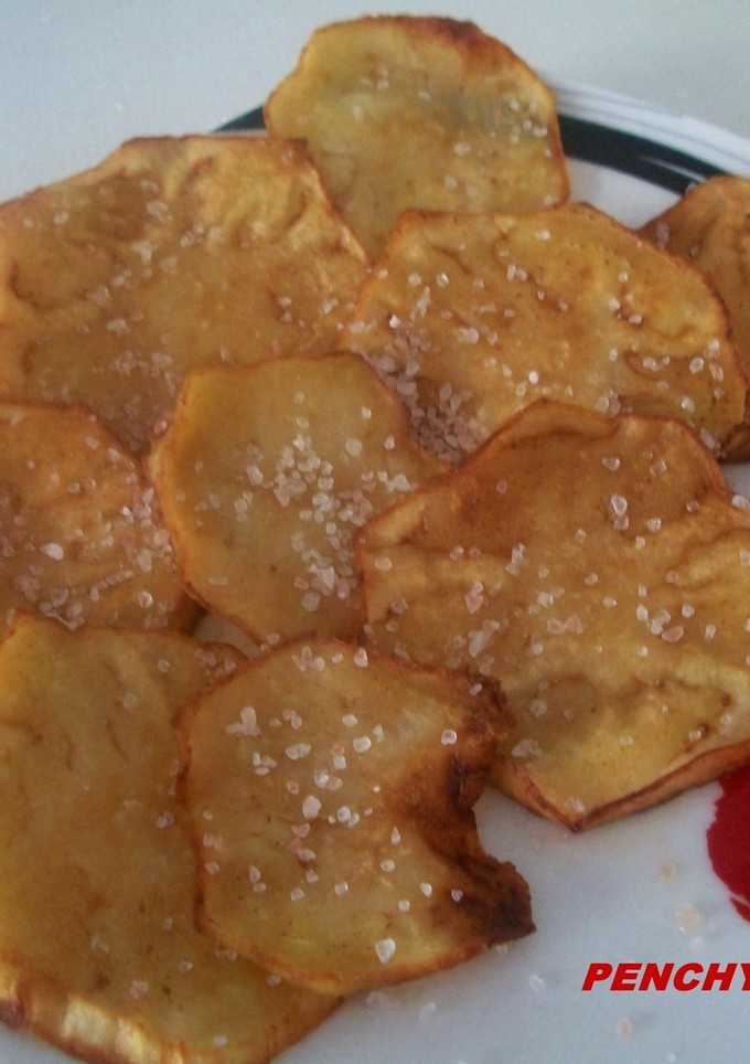 Una foto de Chips de berenjena, a la sal rosa del Himalaya
