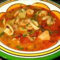 Una foto de Cazuela de mariscos a la española