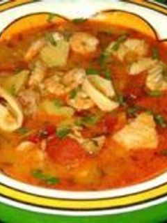Una foto de Cazuela de mariscos a la española