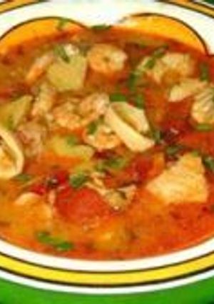 Una foto de Cazuela de mariscos a la española