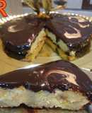 Tarta de almendra a la naranja con ganache de chocolate