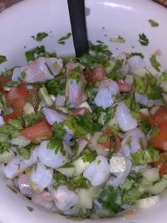 Una foto de Ceviche de camaron mexicano