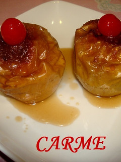 Una foto de Manzanas rellenas asadas al moscatel
