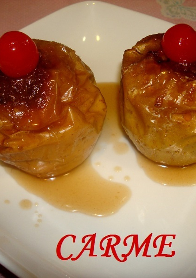 Una foto de Manzanas rellenas asadas al moscatel