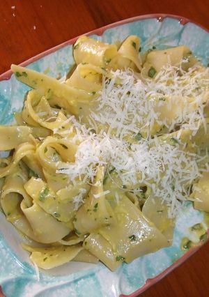 Una foto de Pasta al estilo Jamie Oliver